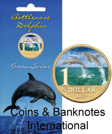 2006 Australia $1 (Ocean Series-Bottlenose Dolphin)